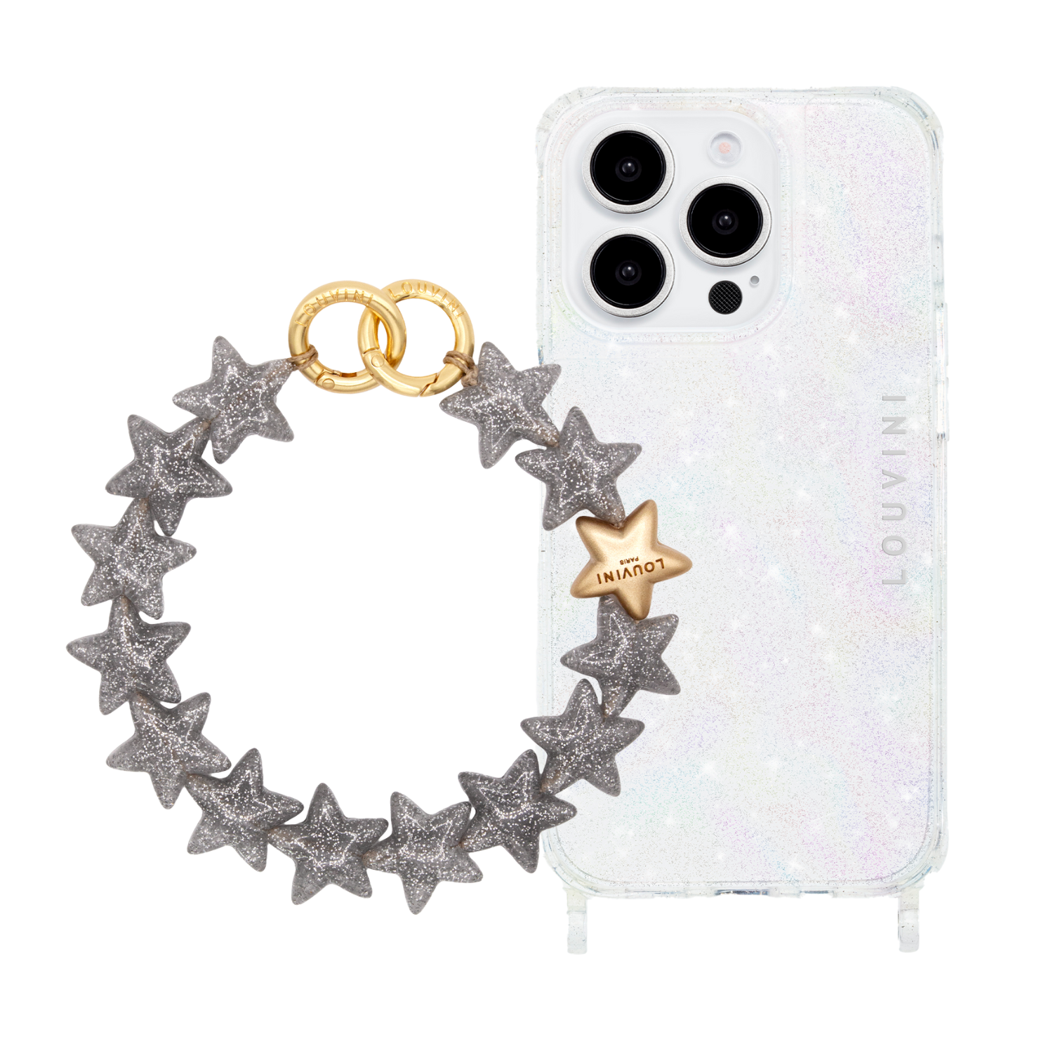 CHARLIE Sparkle Iphone case & Silver PETIT ETOILE bracelet