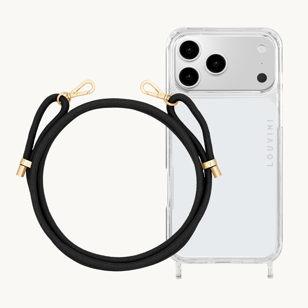 CHARLIE iPhone Case & Cord TESSA Black