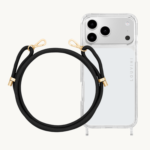 CHARLIE iPhone Case & Cord TESSA Black