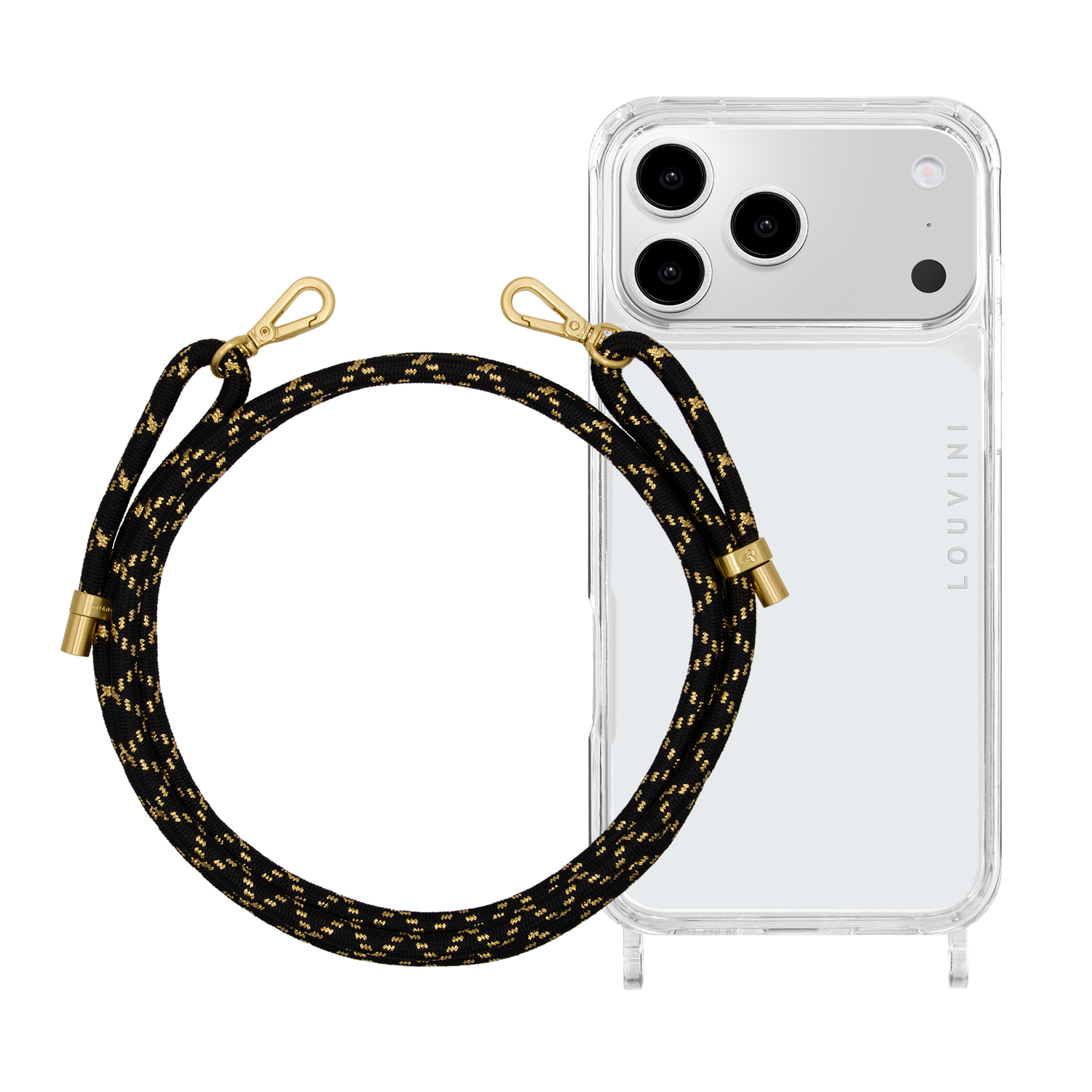 Charlie iPhone Case & Tessa Black-Gold Cord