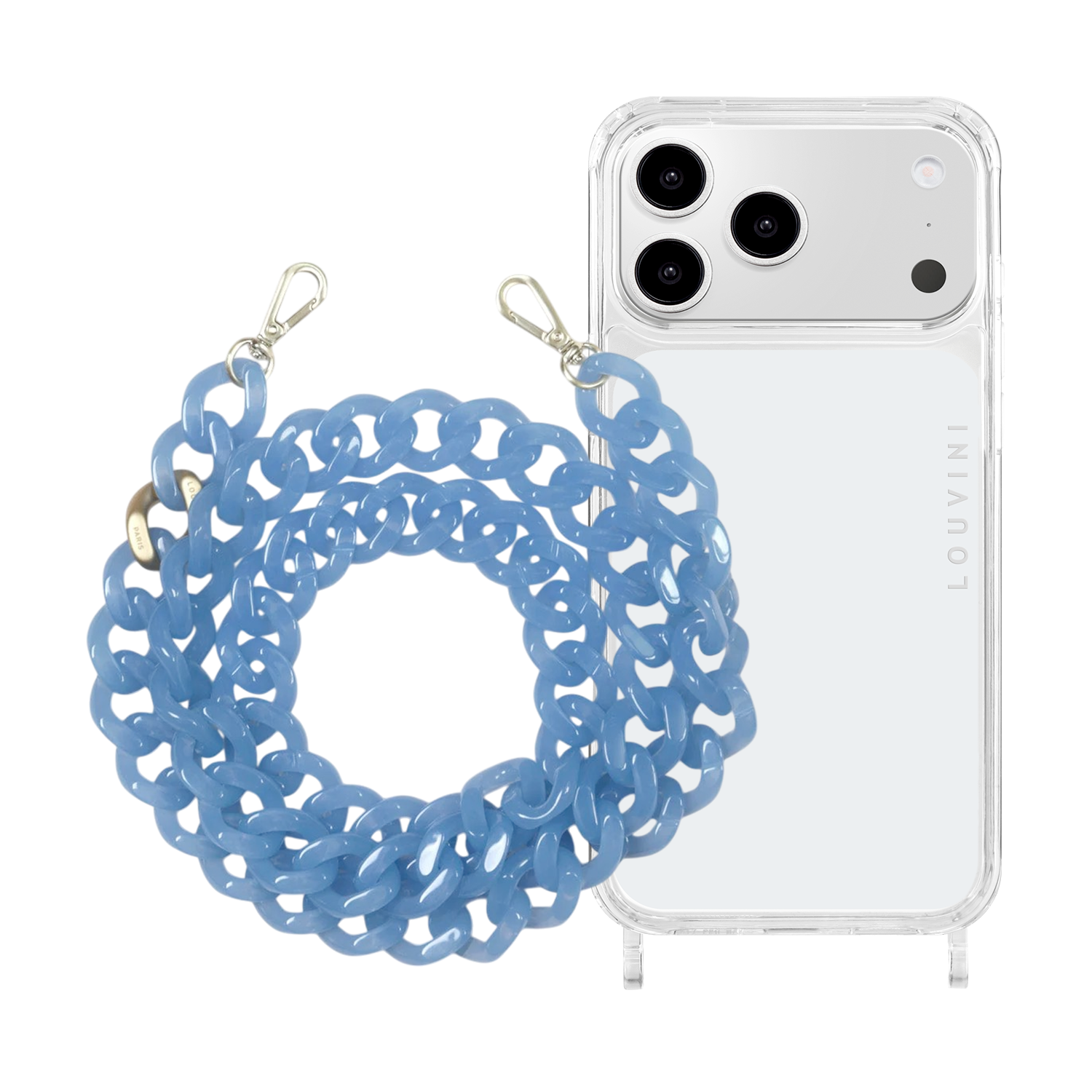 Charlie iPhone Case & Zoe Blue Chain