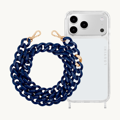 Charlie iPhone Case & Zoe Navy Chain