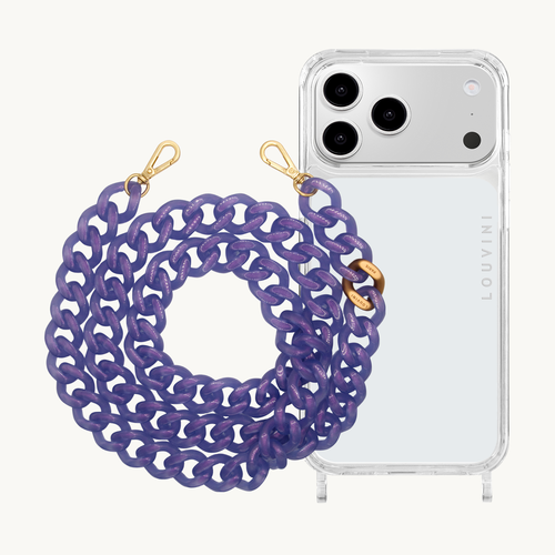 Charlie iPhone Case & Zoe Iced Mauve Chain