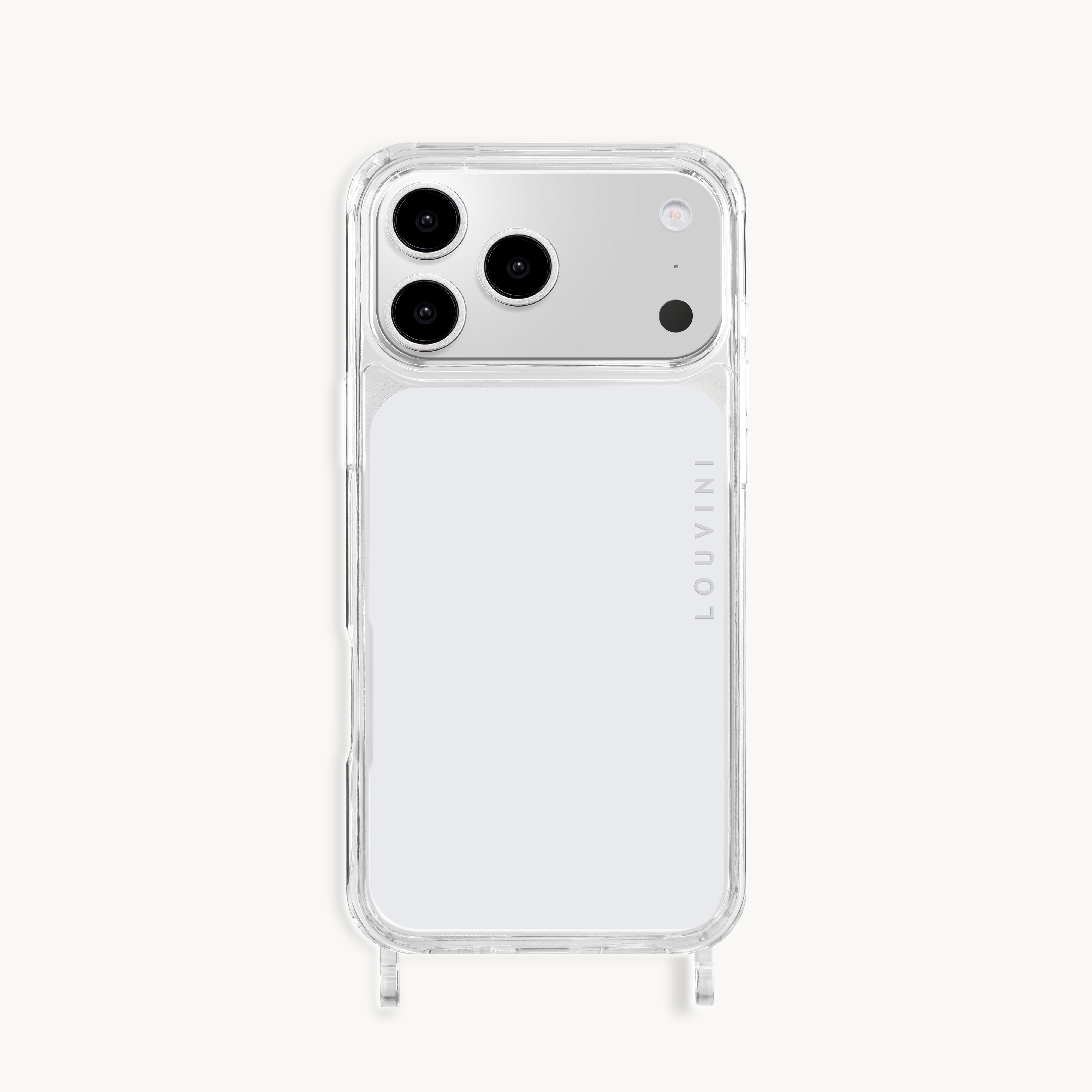 LOUVINI PARIS iPhone16Pro 透明ケース チェーン付 iPhone 16 Pro Cases | Stylish and Protective Covers