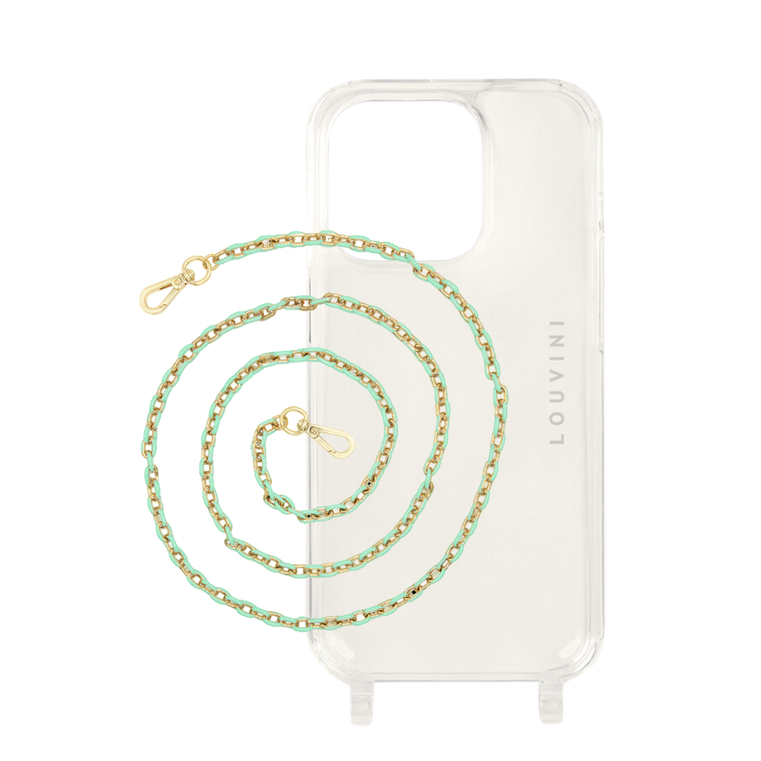 Charlie iPhone Case & Mia Mint Chain