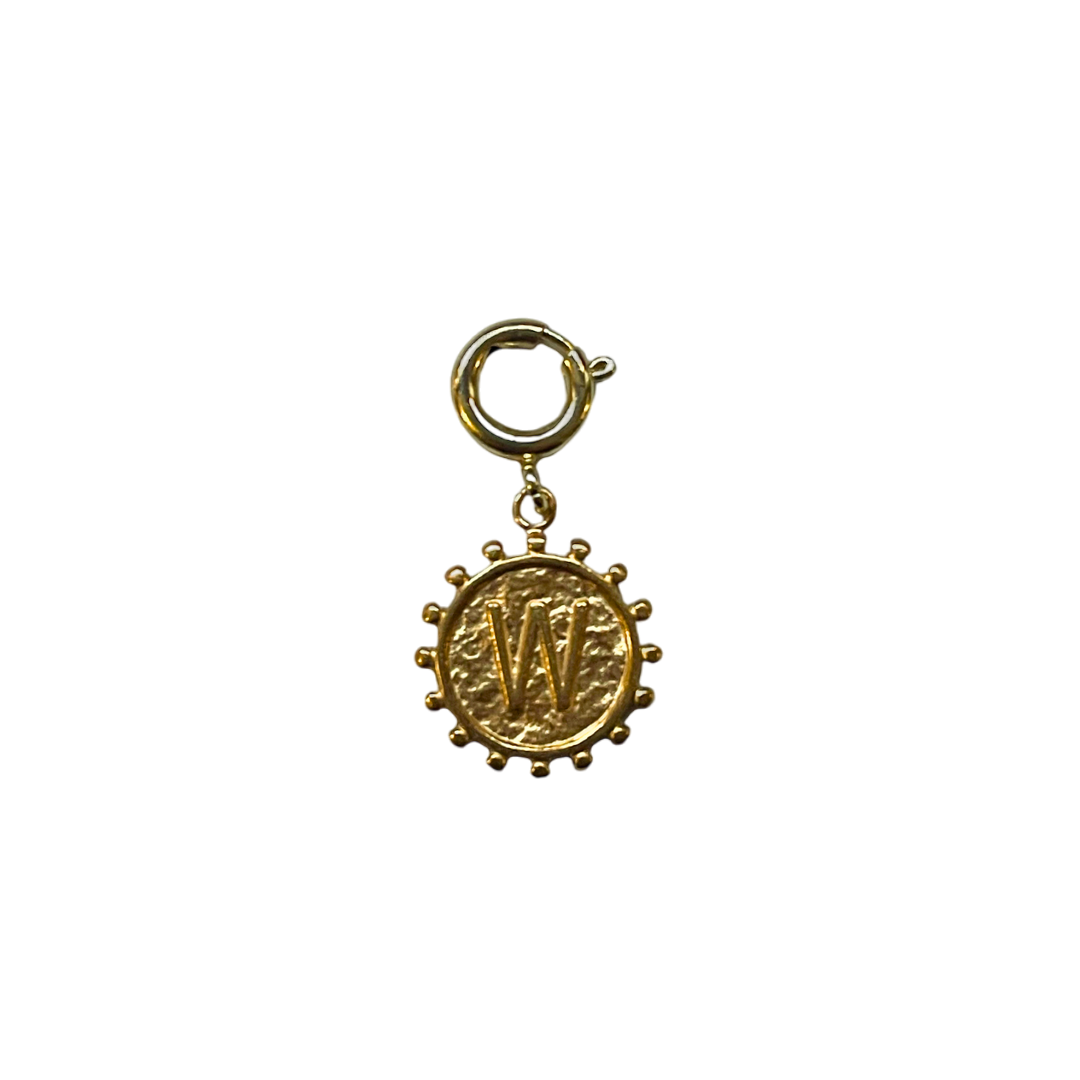 Charm soleil lettre dorée – Pendentif initiale élégant pour téléphone ou bijou 