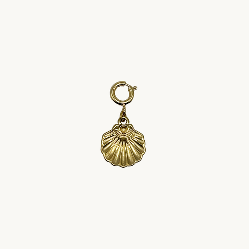 Charm Coquillage Dos Dore 