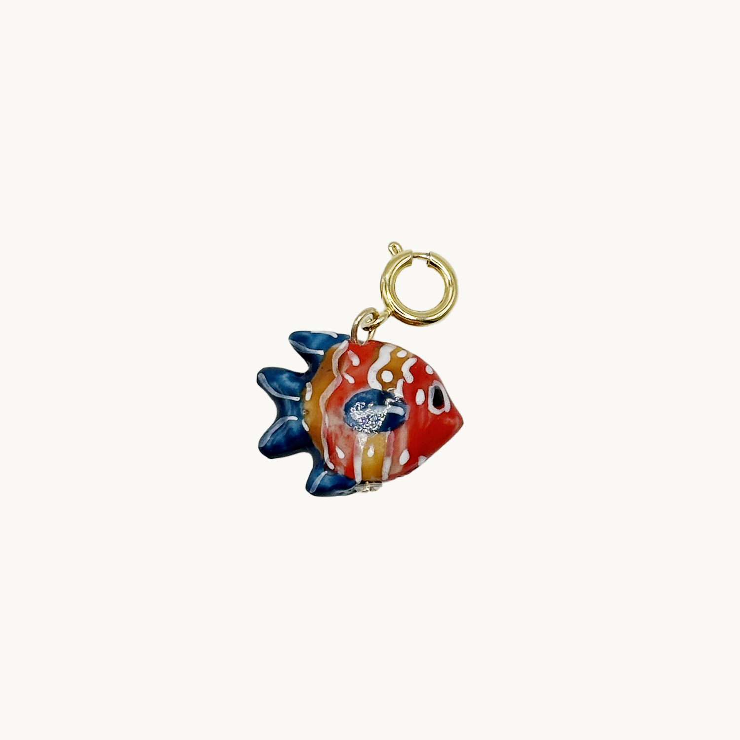 Charm Poisson Bleu Rouge