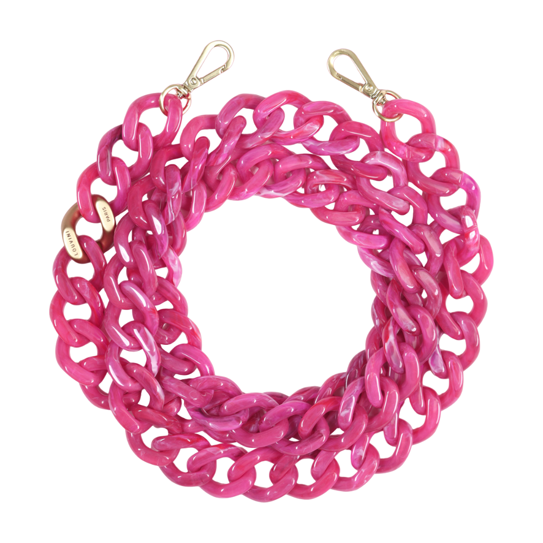 chaine bandouliere telephone Fuchsia