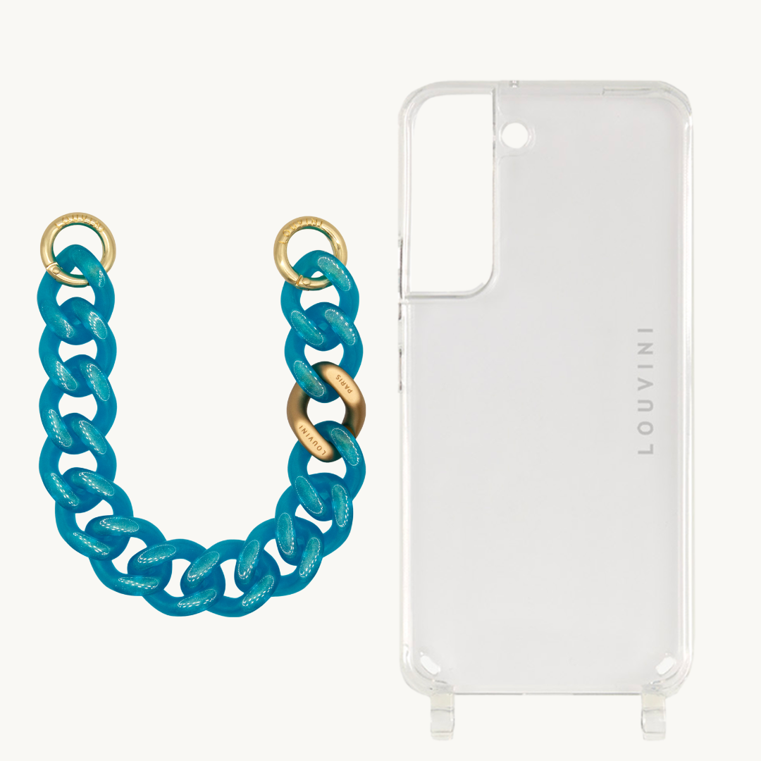 Charlie Case (Samsung) & Petit Zoe Iced Blue Chain 