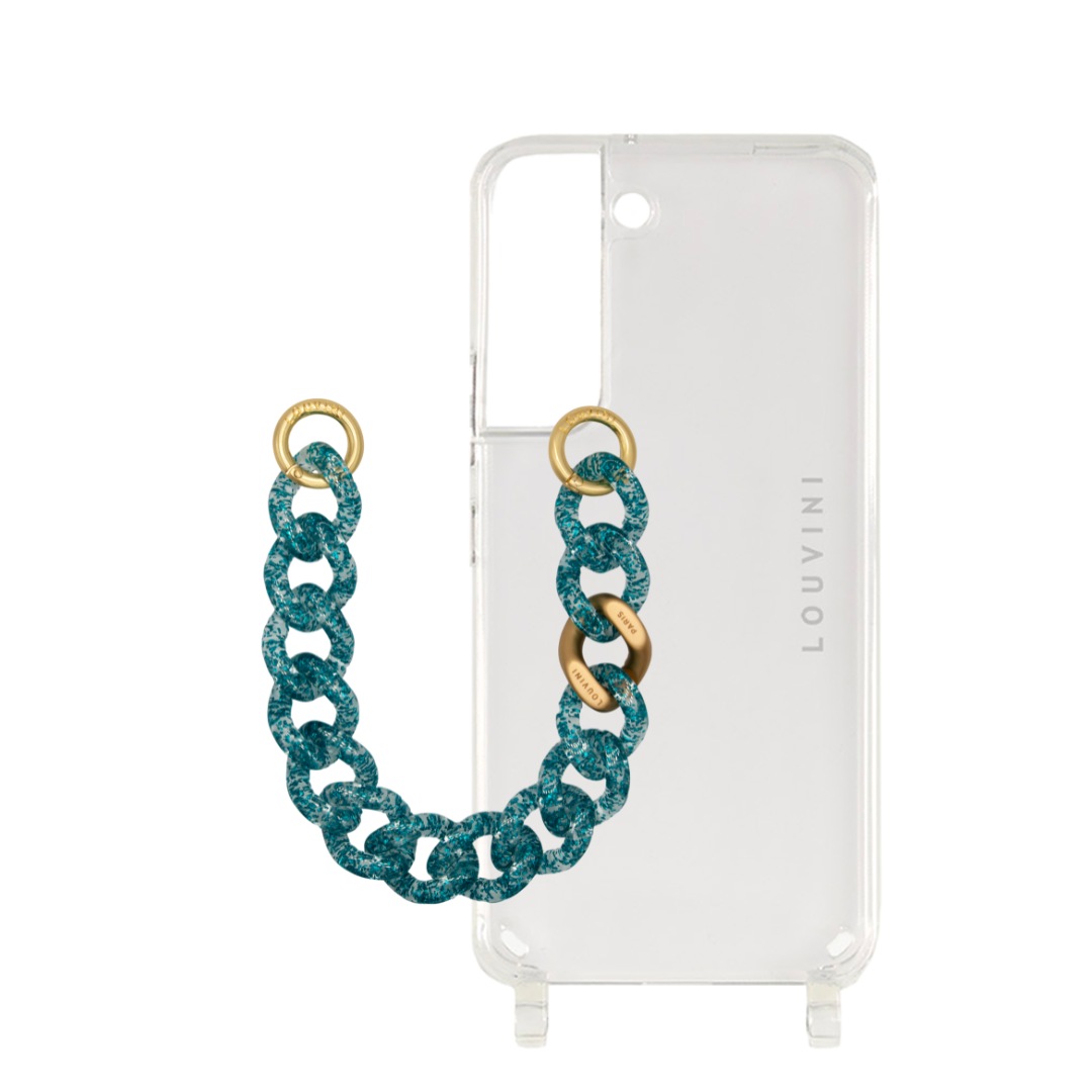 Charlie Case (Samsung) & Zoe Glittery Blue Chain