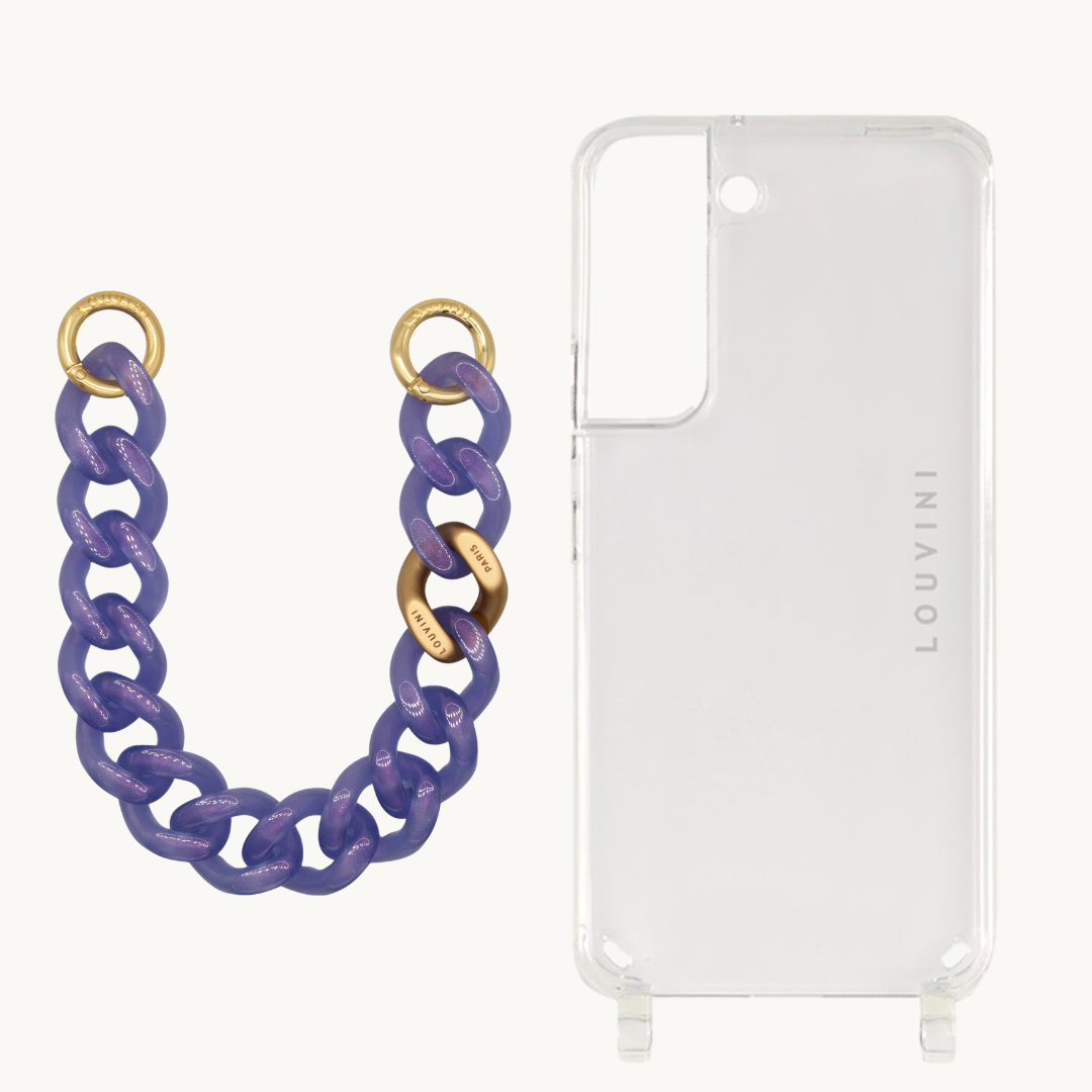 Charlie Case (Samsung) & Petit Zoe Iced Purple Chain 