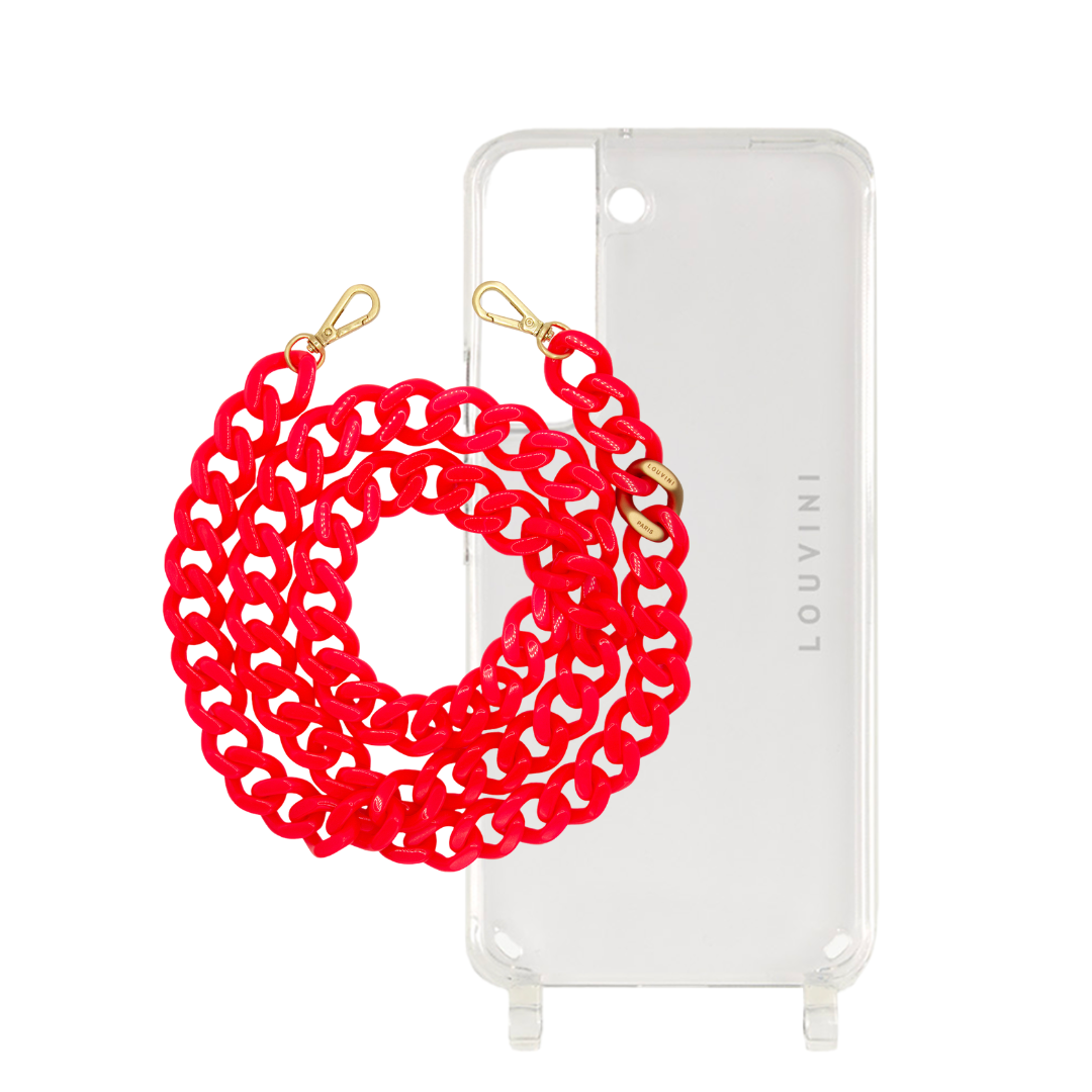 Charlie Case (Samsung) & Zoe Neon Pink Chain