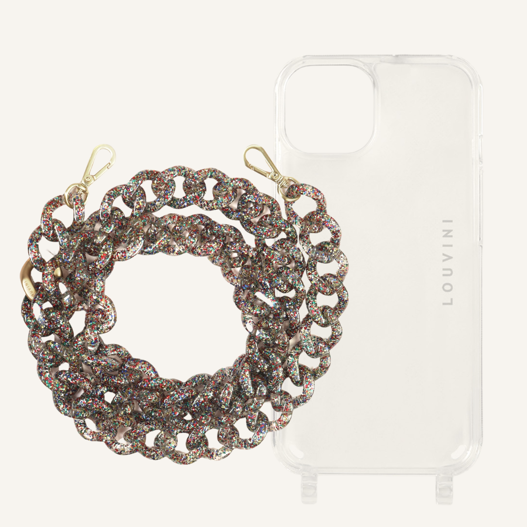 Charlie iPhone Case & Zoe Glitter Chain