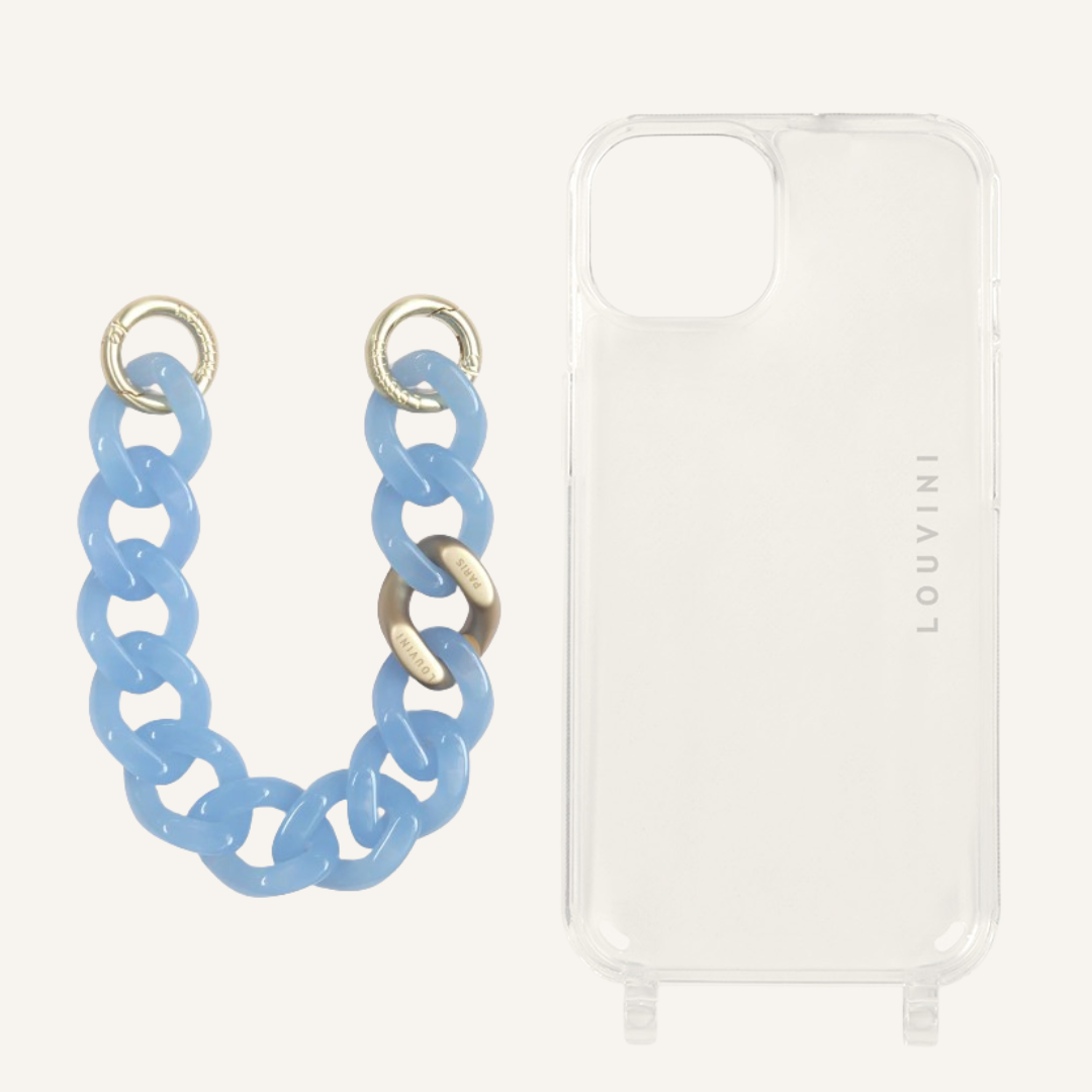 Charlie iPhone Case & Petit Zoe Blue Chain