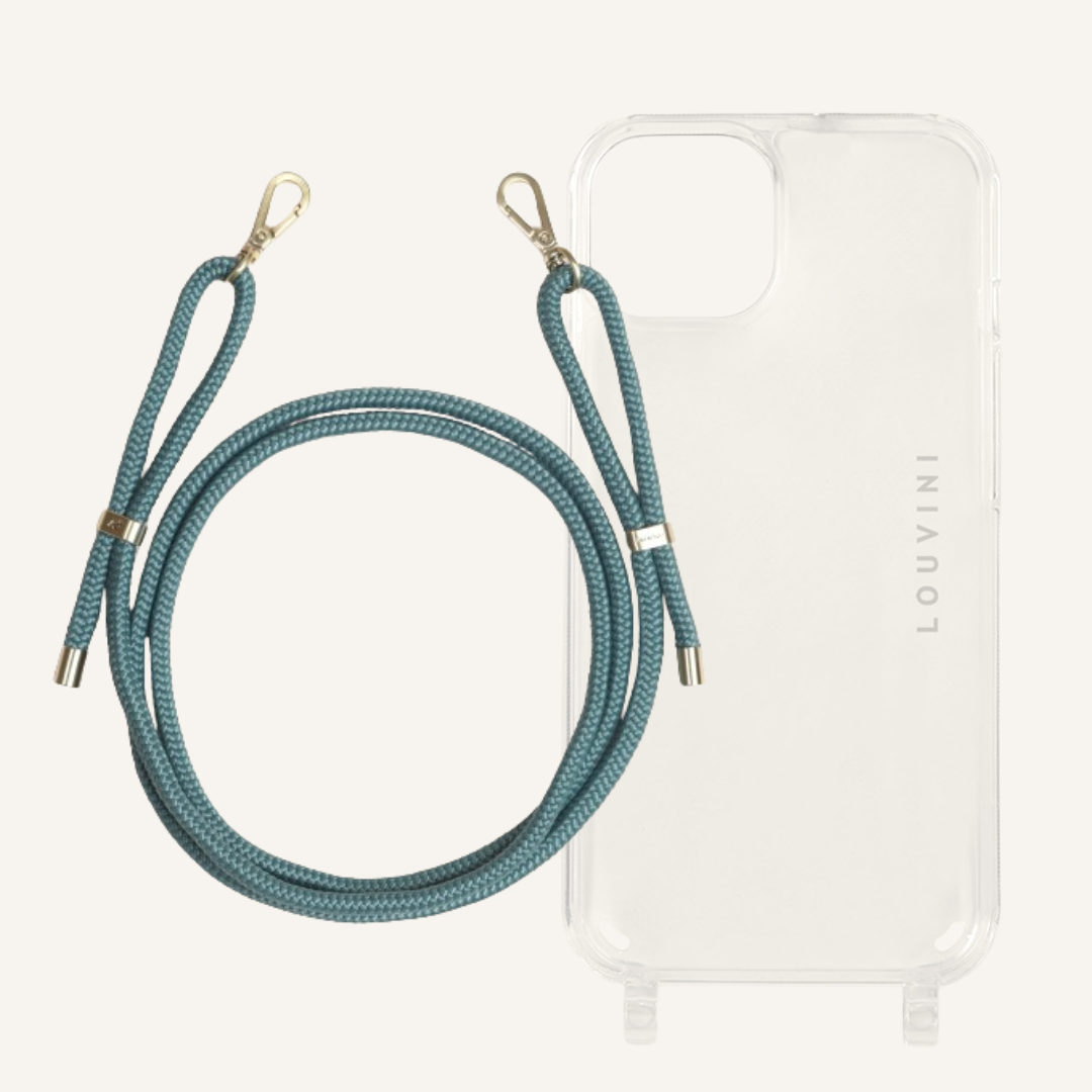 Charlie iPhone Case & Tessa Blue-Turquoise Cord