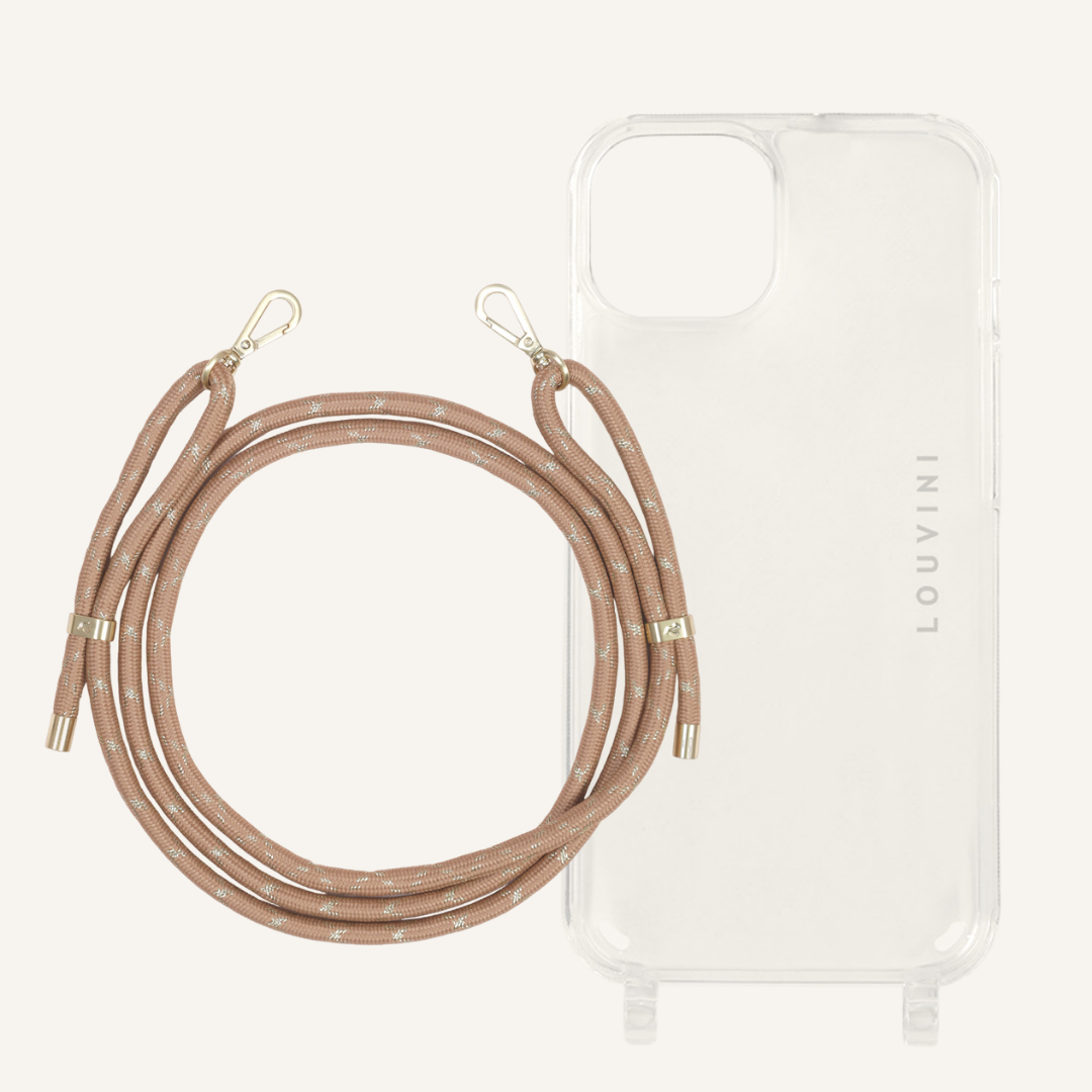 Charlie iPhone Case & Tessa Cinnamon Gold Cord