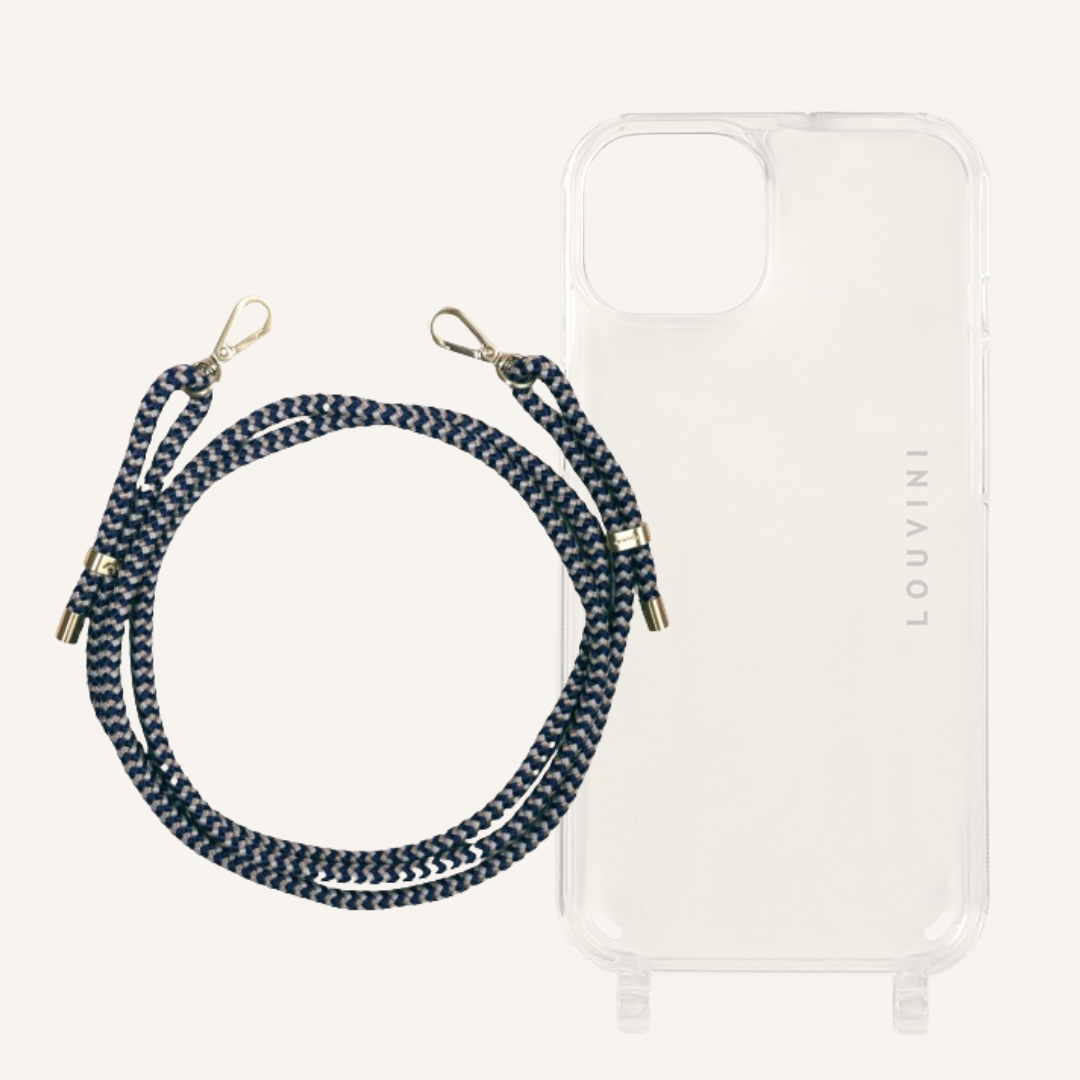 Charlie iPhone Case & Tessa Navy-cream Cord