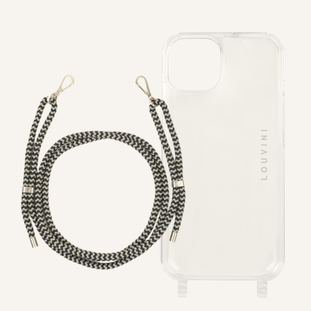 Charlie iPhone Case & Tessa Black-green Cord