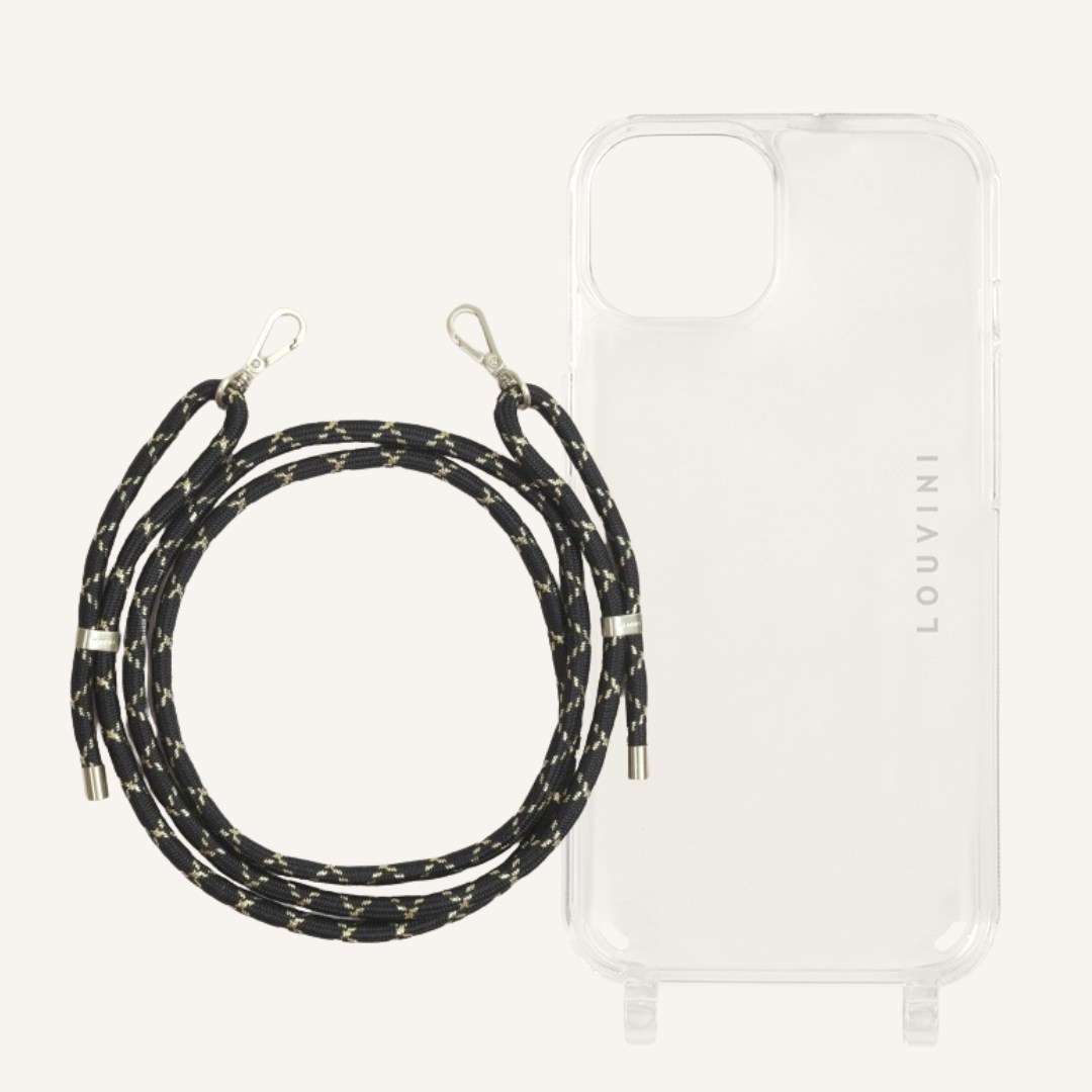 Charlie iPhone Case & Tessa Black-Gold Cord