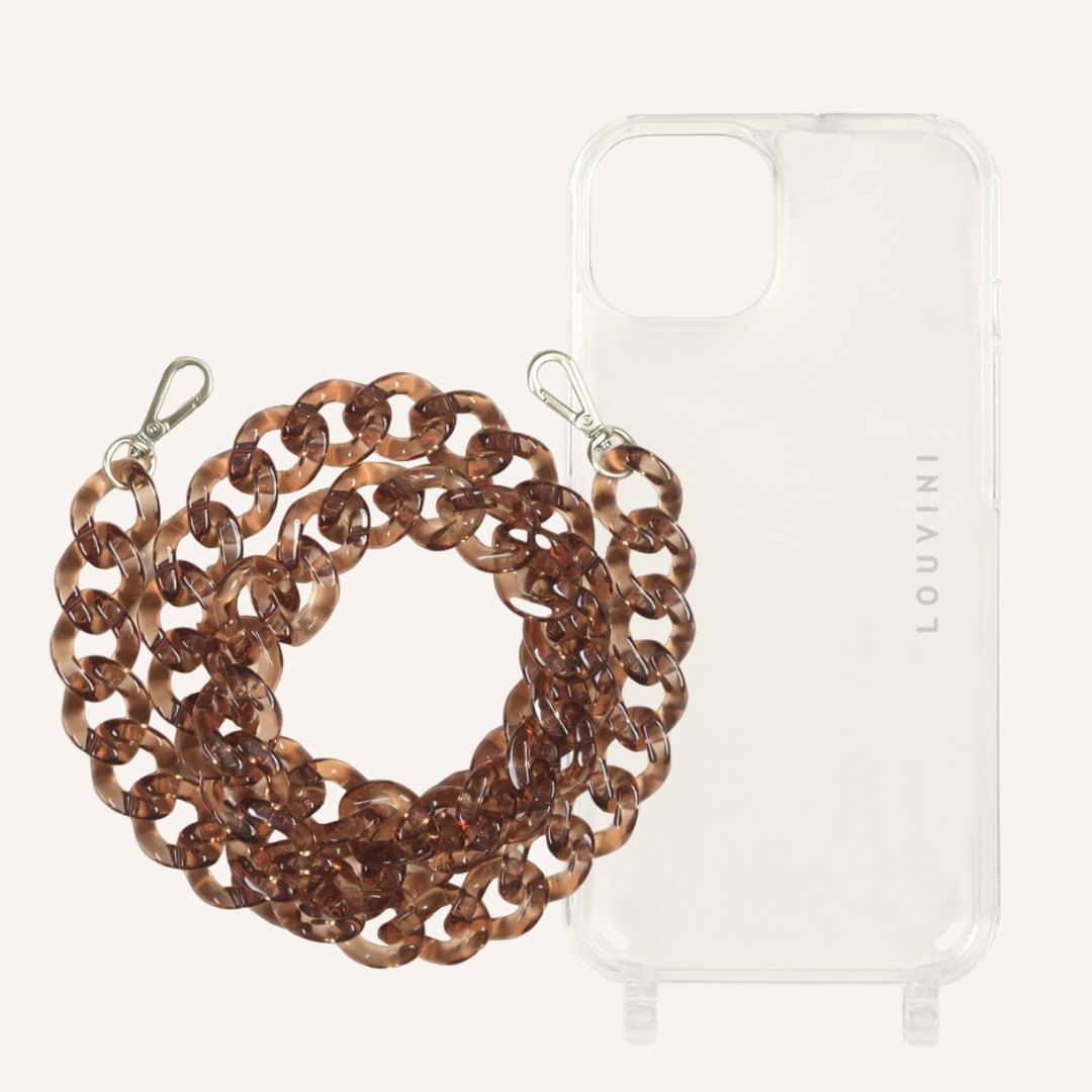 Charlie iPhone Case & Zoe Amber Chain