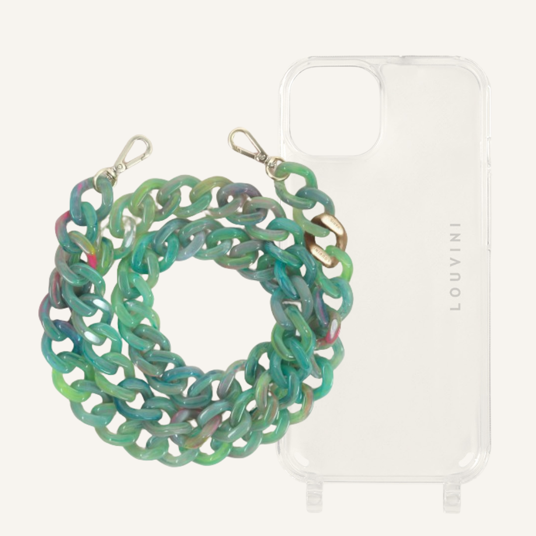 Charlie iPhone Case & Zoe Jade Green Chain