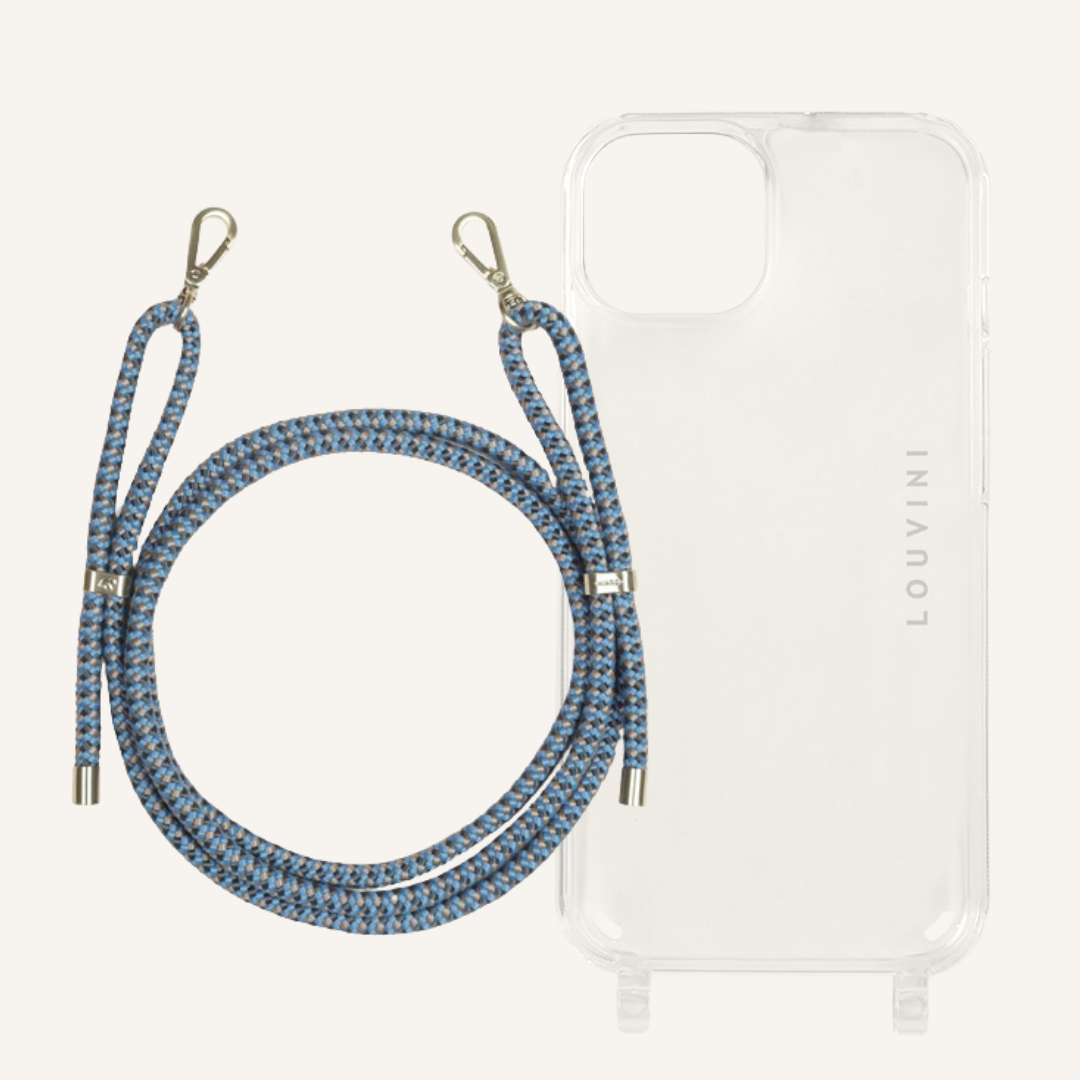 Charlie iPhone Case & Tessa Blue-beige Cord