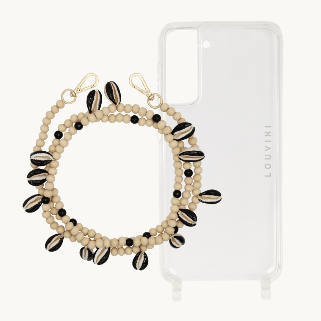 Charlie Case (Samsung) & Moana Black Shell Chain 