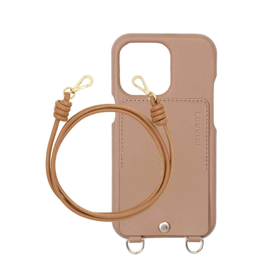 LOU Camel Leather Case & KATE Camel Cord