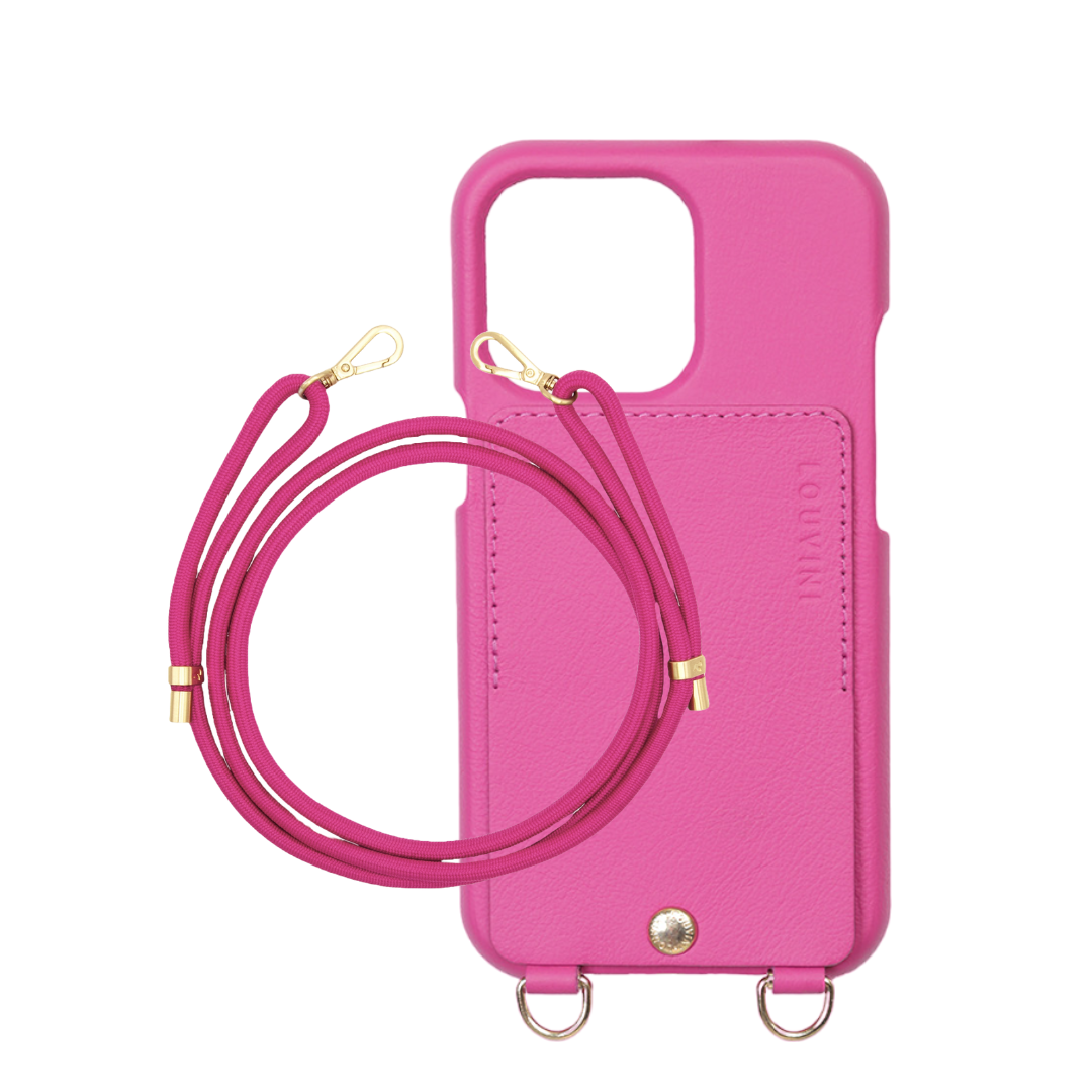 LOU Fuchsia Leather Case & TESSA Fuchsia New Cord