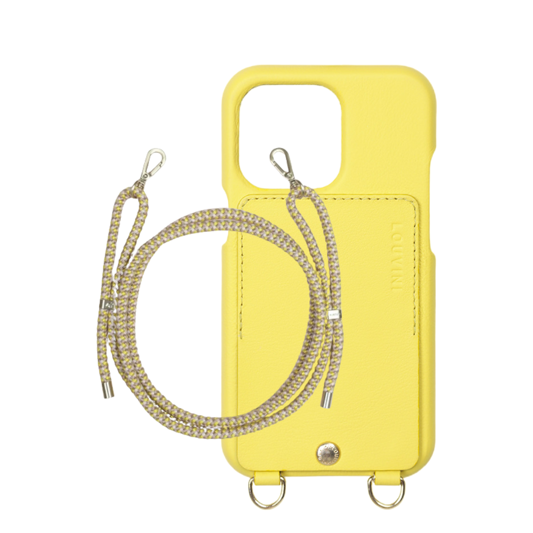 Lou Yellow Case & Tessa Yellow-Pink Cord