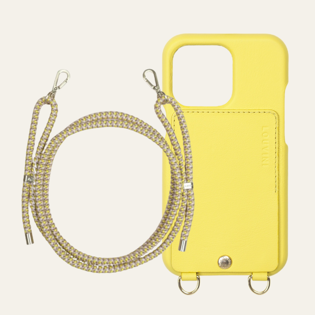 Lou Yellow Case & Tessa Yellow-Pink Cord