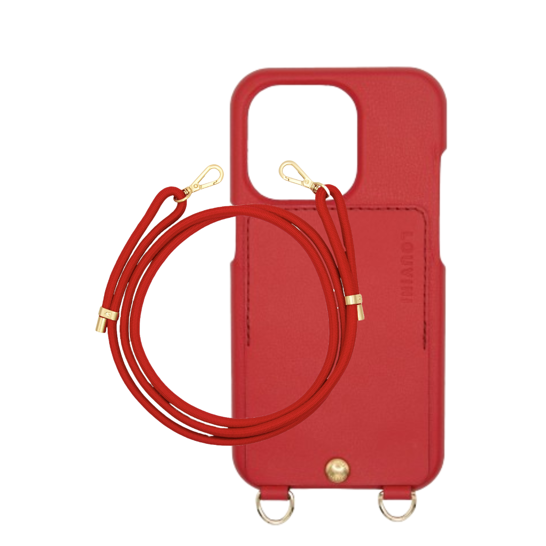 LOU Red Leather Case & TESSA Red New Cord