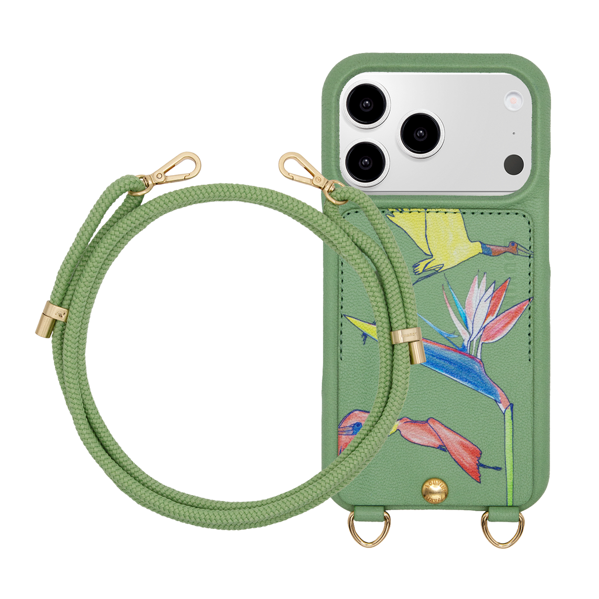 LOU x FILIPE JARDIM Light Green iPhone Case & Cord TESSA Light Green