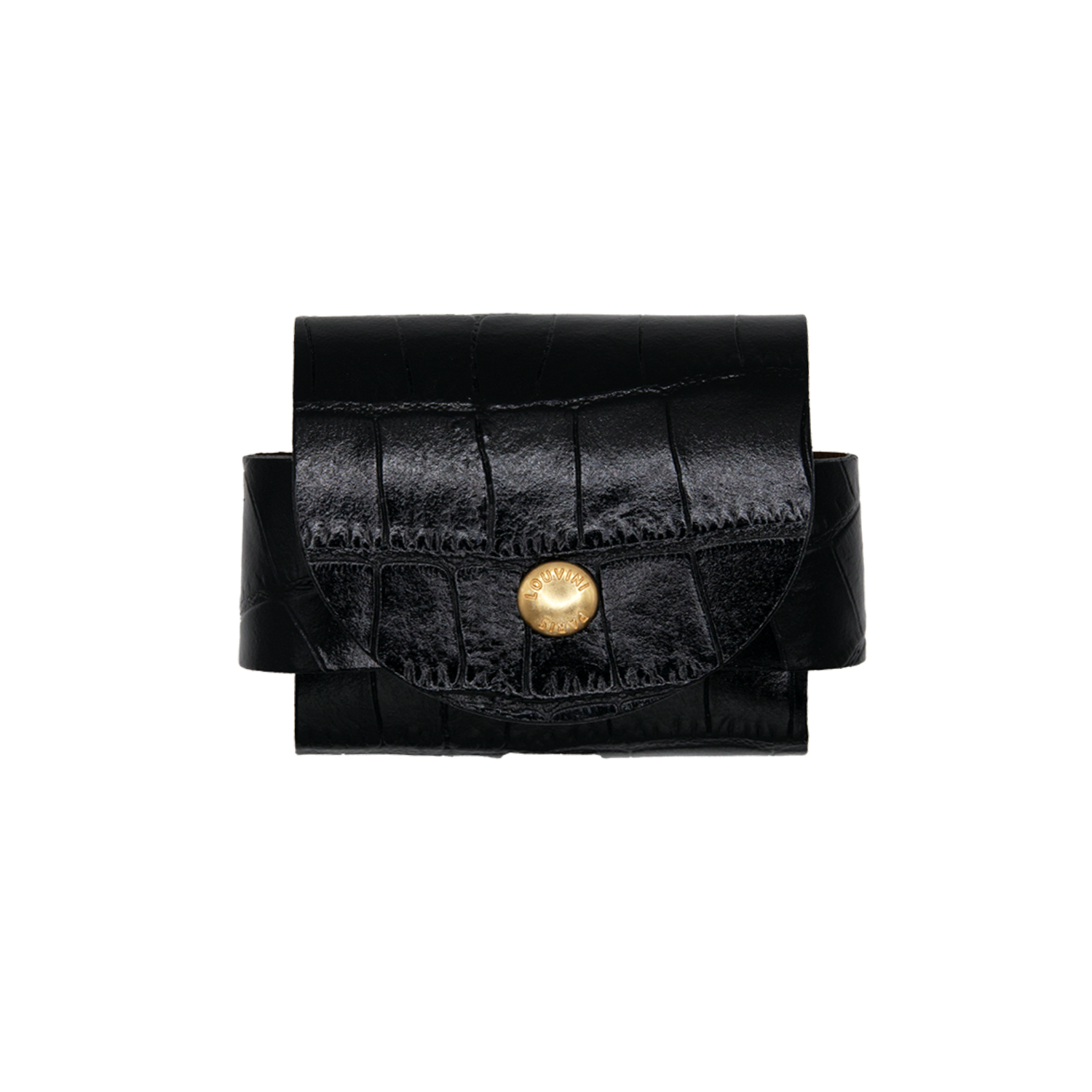 JOE AirPods Case - Black Crocodile