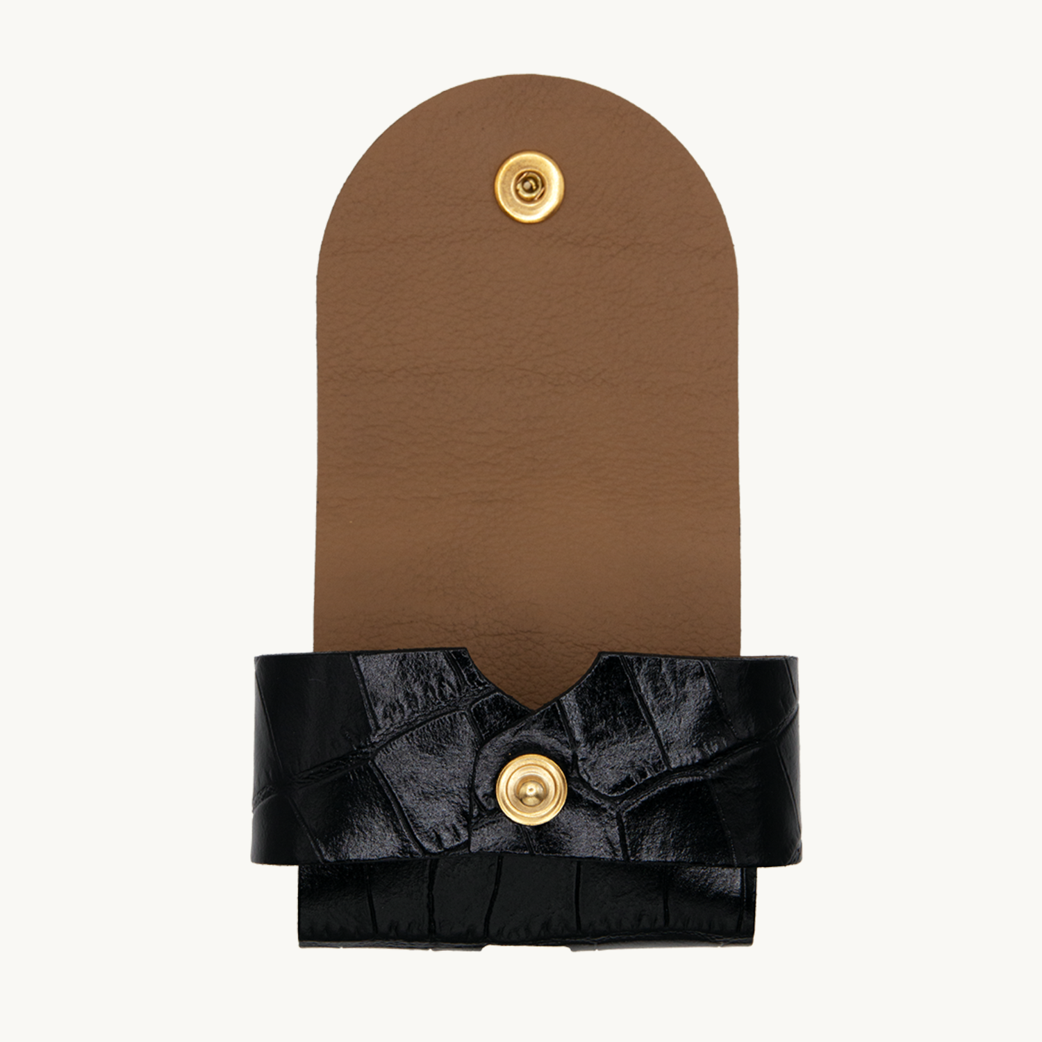 JOE AirPods Case - Black Crocodile
