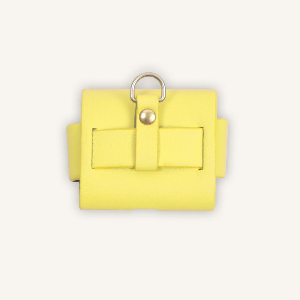 Étui AirPods jaune design moderne et protection résistante