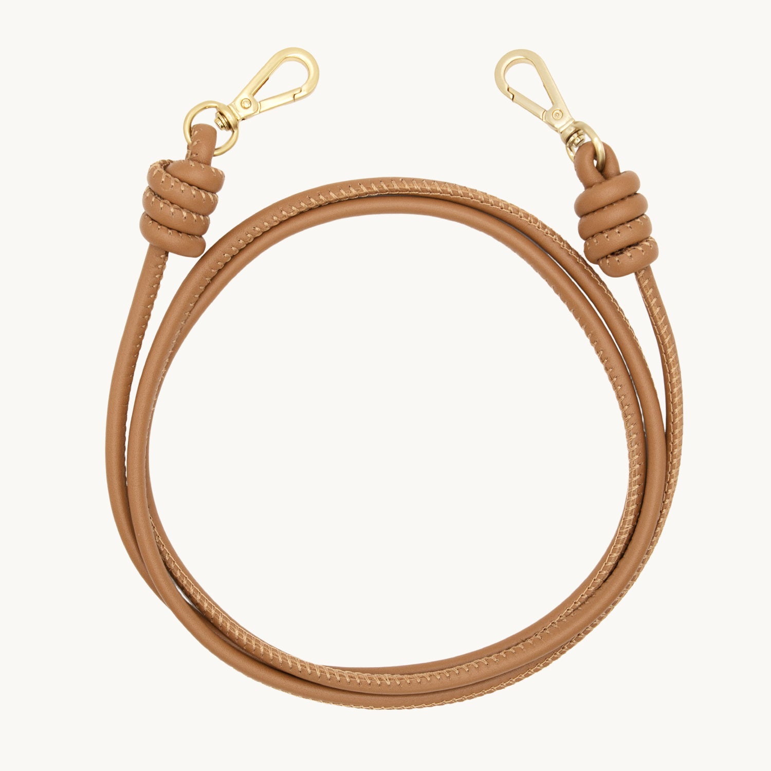 cordon en cuir pour telephone bandouliere camel