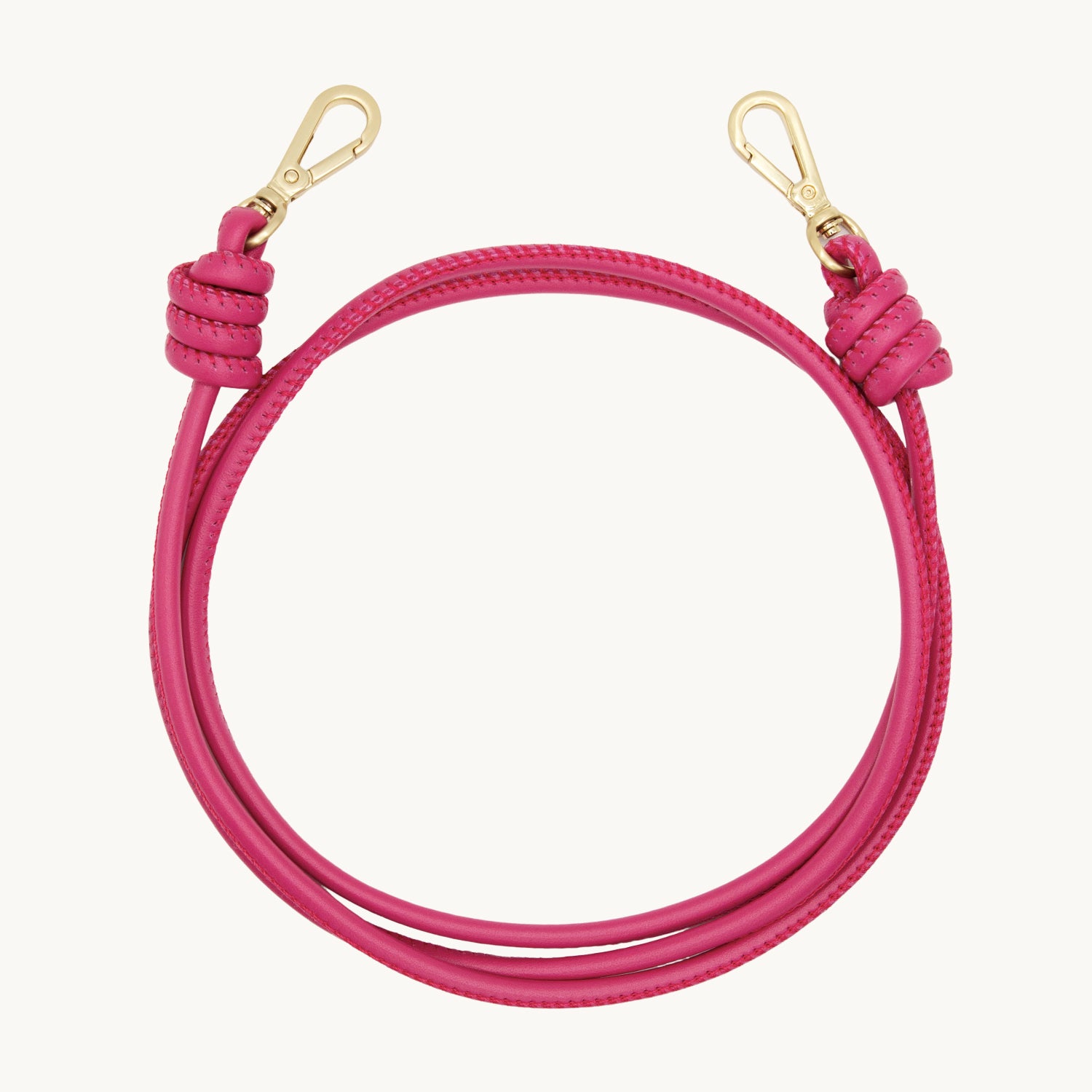 cordon en cuir pour telephone bandouliere rose Fuchsia