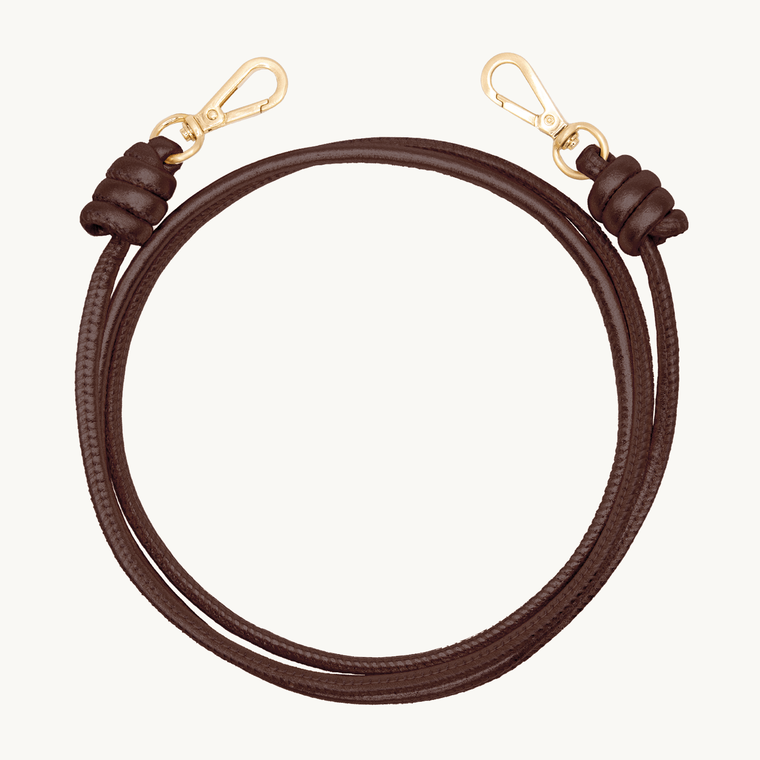 Leather cord KATE - Brown  
