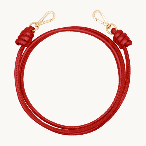 Leather cord KATE - Red 