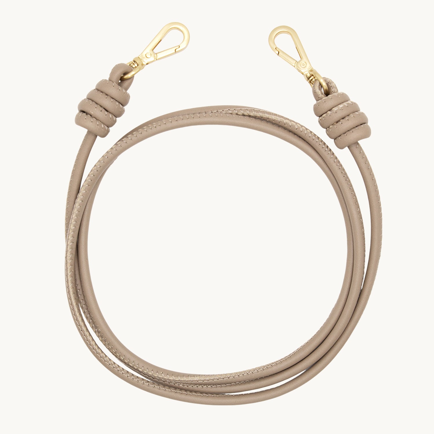 cordon en cuir pour telephone bandouliere taupe