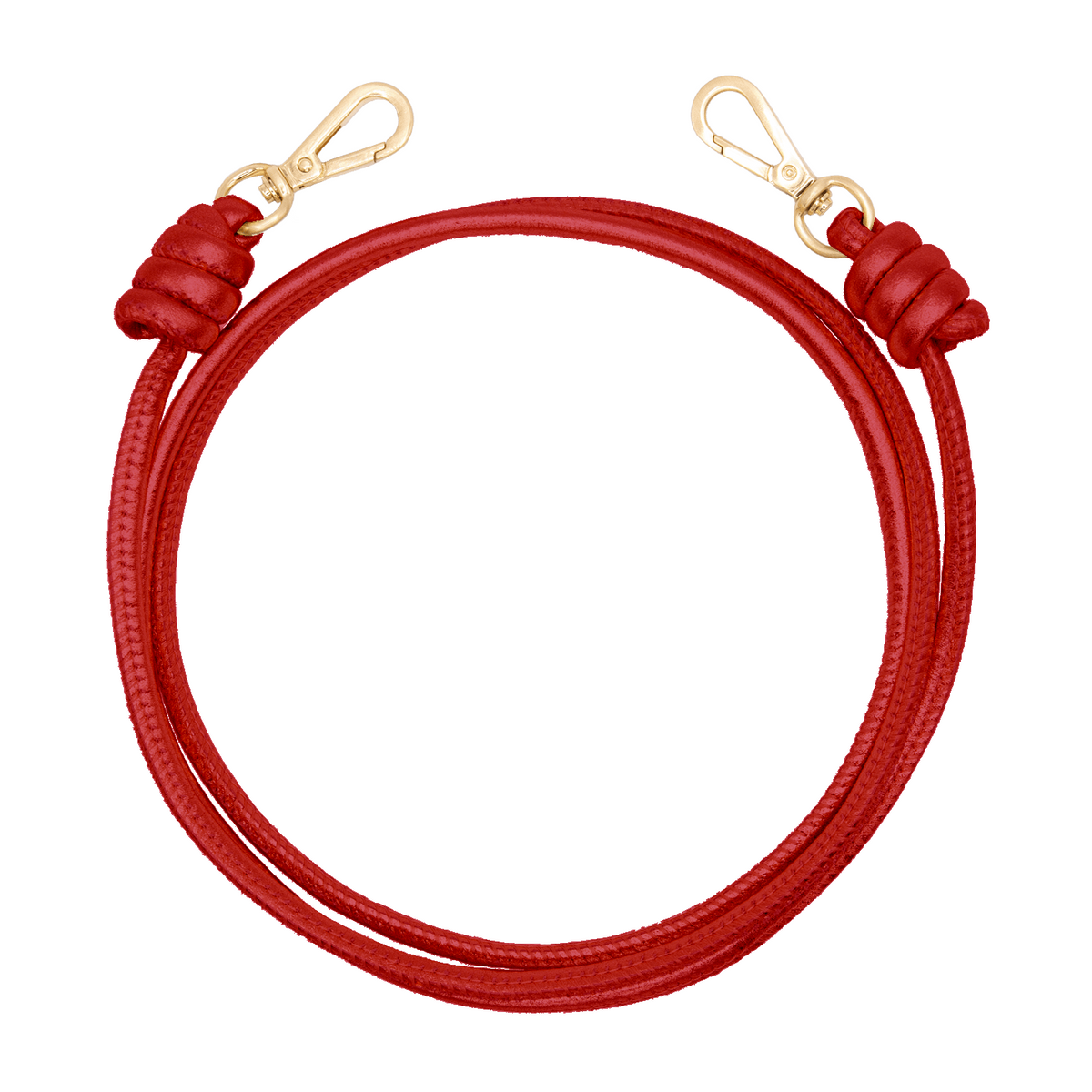 Leather cord KATE - Red 