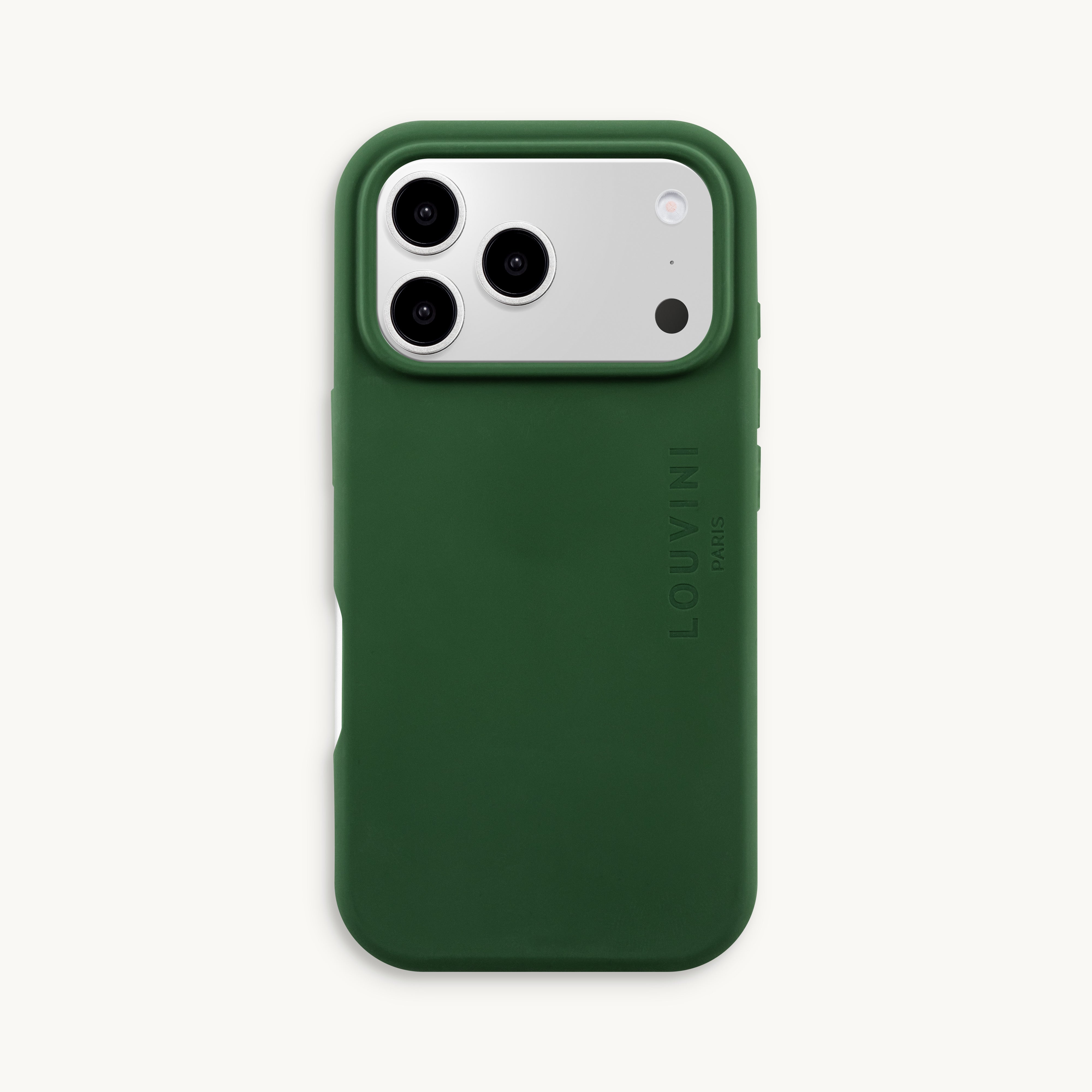 LOUVINI iPhone 15 Pro Max ケース グリーン iPhone 15 Pro Crocodile Leather Case with MagSafe - Green