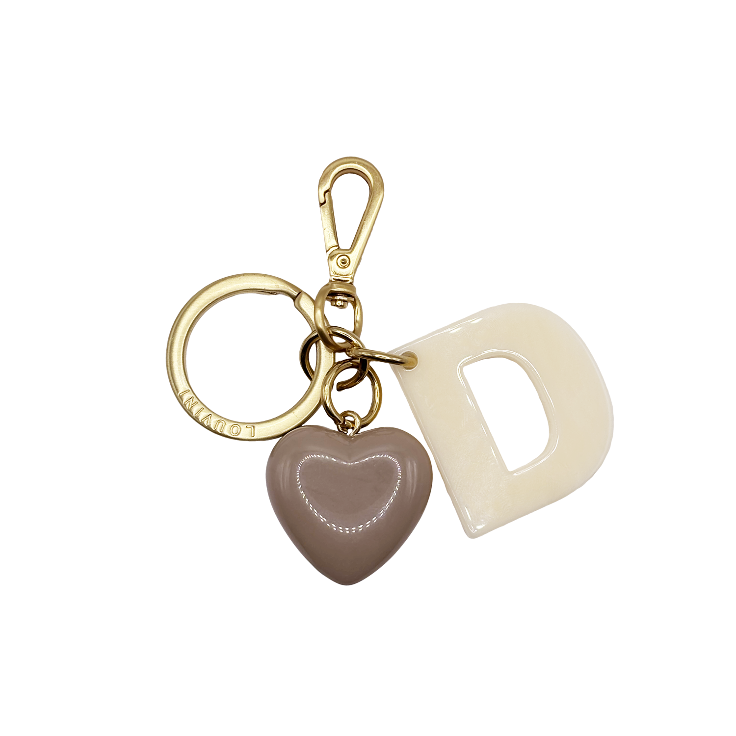 KEY RING - LOVE LETTER D