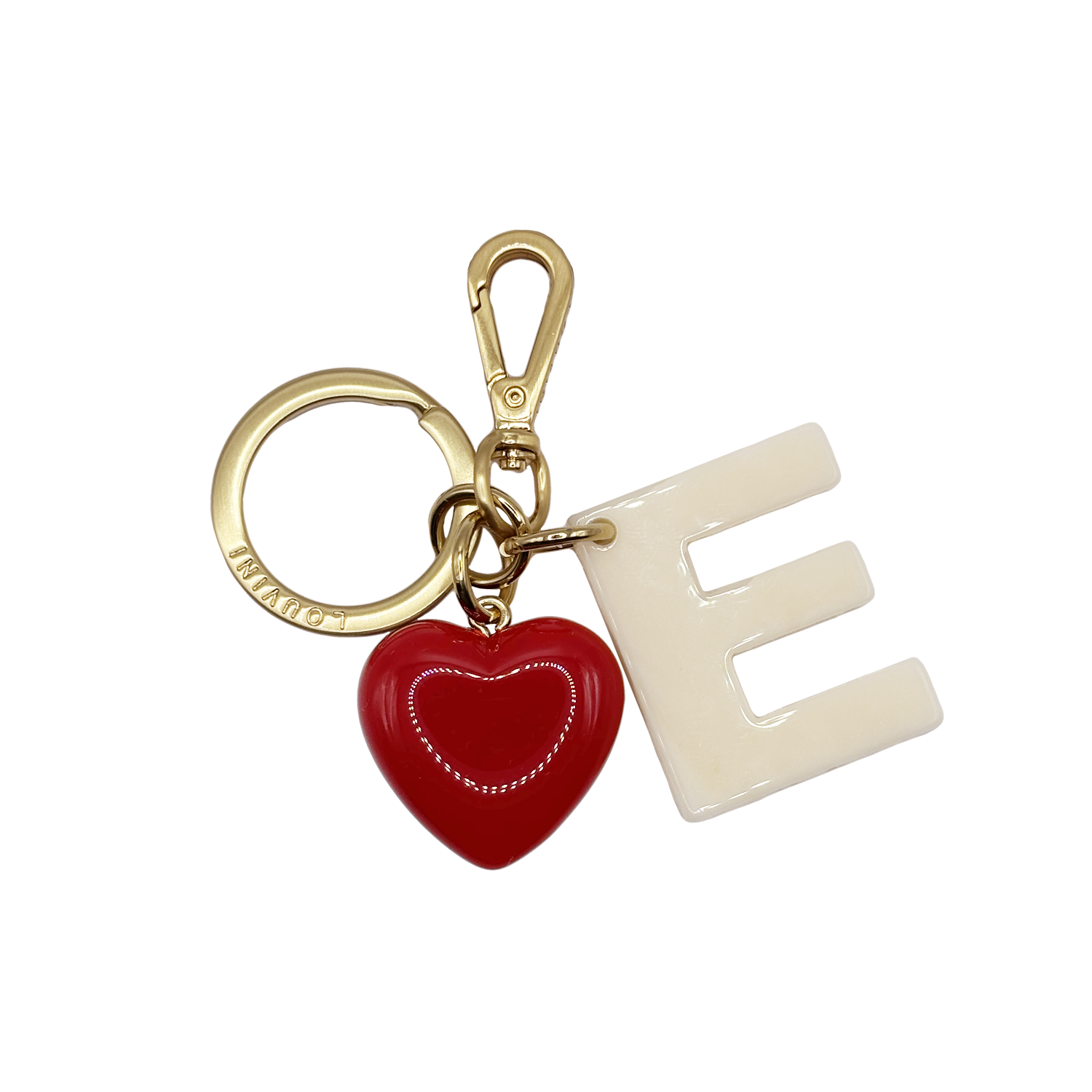KEY RING - LETTRE D'AMOUR E