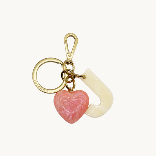 KEY RING - LETTRE D'AMOUR J