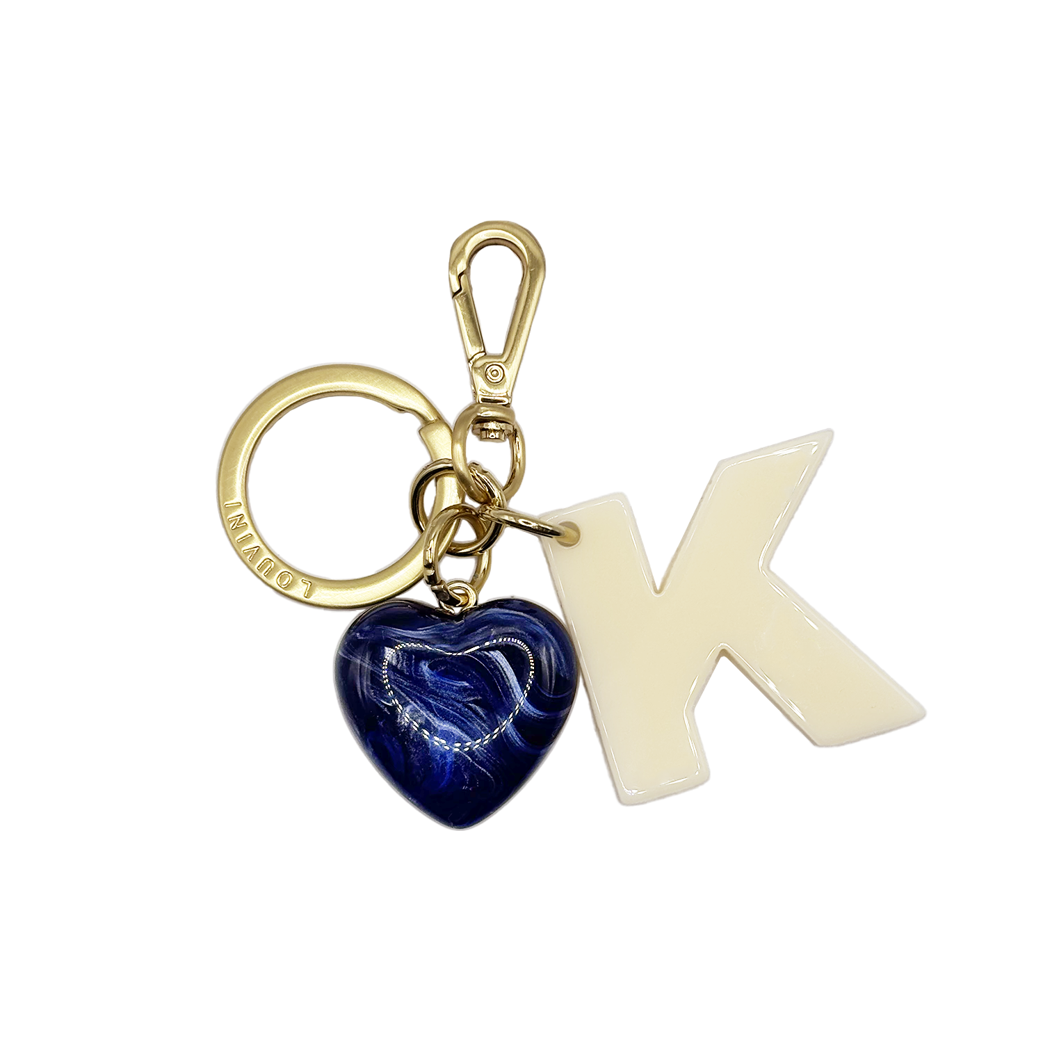 KEY RING - LETTRE D'AMOUR K