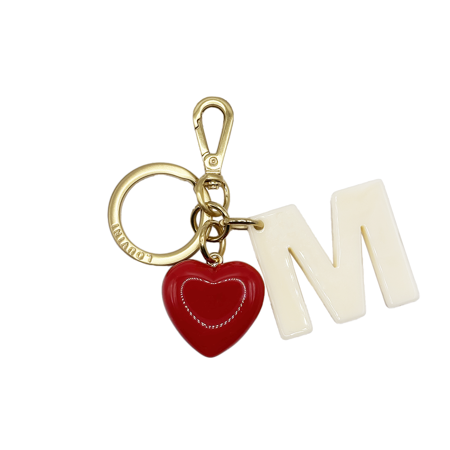 KEY RING - LETTRE D'AMOUR M