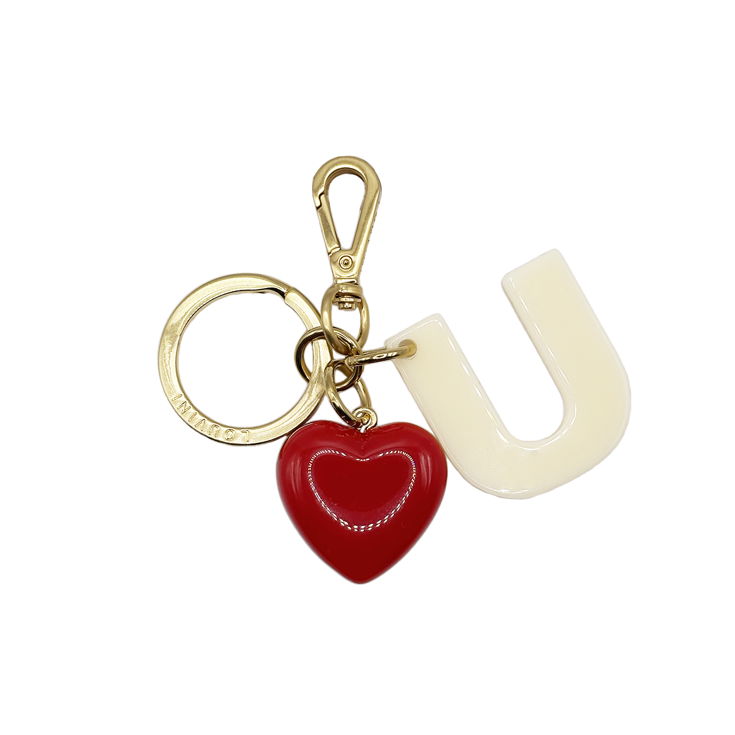 KEY RING - LETTRE D'AMOUR U